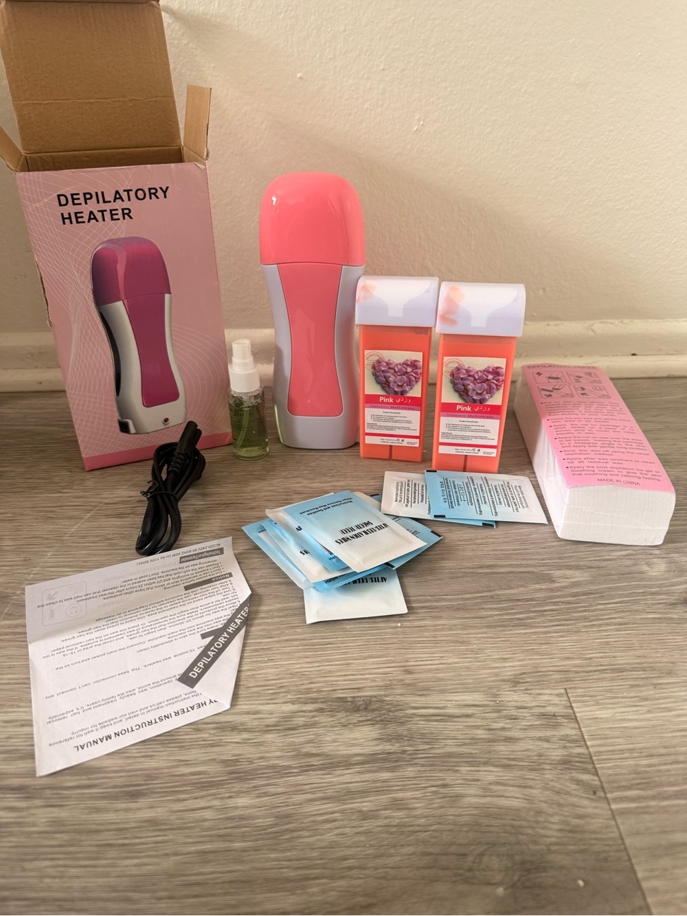 Depilatory Wax Heater Kit, Full Set, New